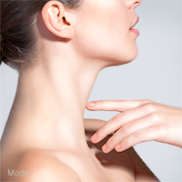 thin neck of a woman